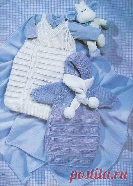 Как связать конверт для новорожденного своими руками?