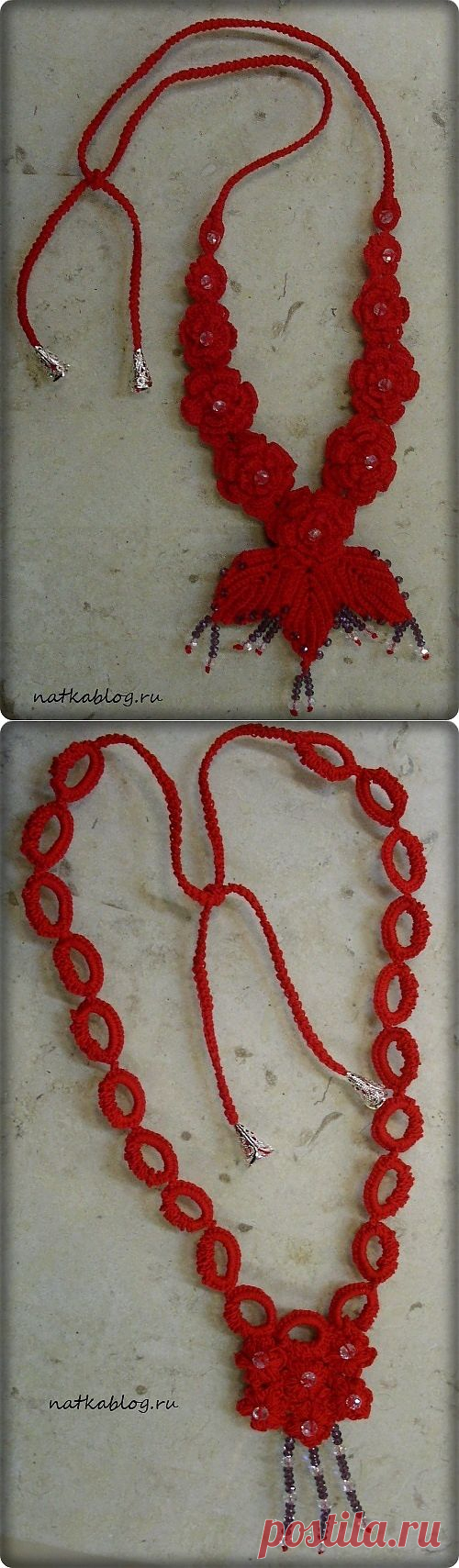 Колье-подвески в технике ирландского кружева / Вязание крючком. Ваши работы / PassionForum - мастер-классы по рукоделию