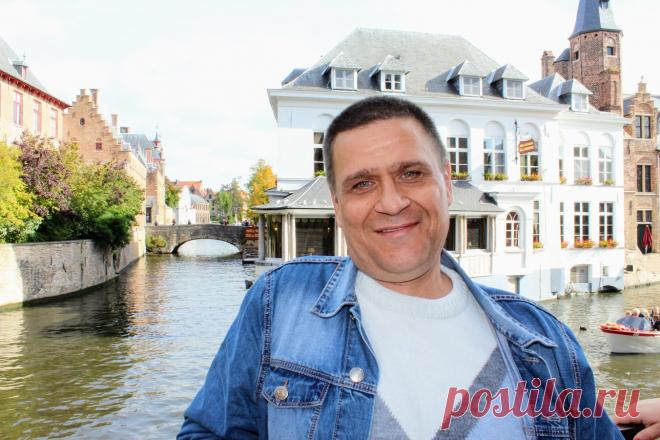 Уголок средневековой Европы город Брюгге, Бельгия