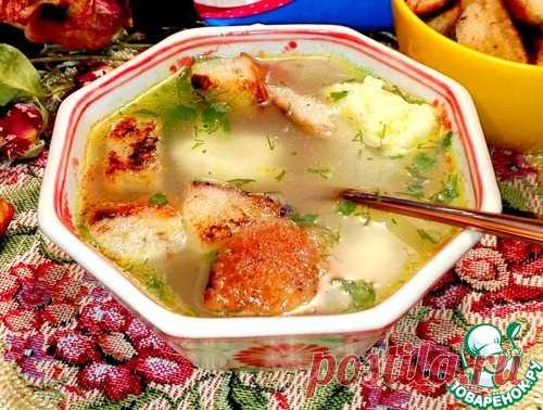 Бульон с клёцками из манки - кулинарный рецепт
