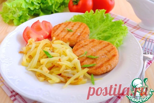 Биточки крабовые с рубленным яйцом - кулинарный рецепт