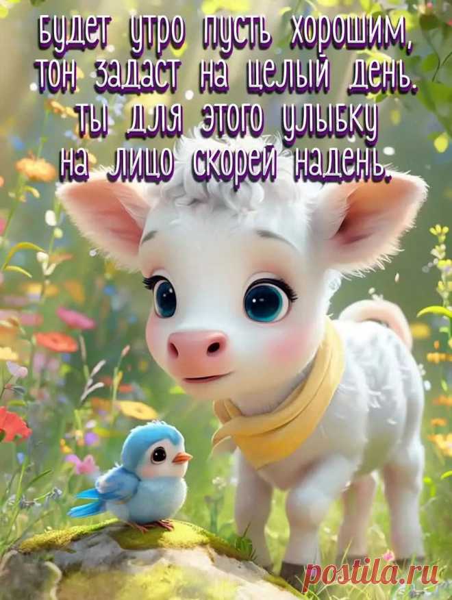 Картинка доброе утра с прикольным пожеланием