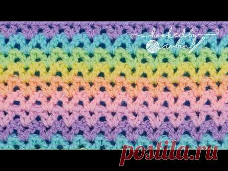How to Crochet the V Stitch (SUPER FAST STITCH!)