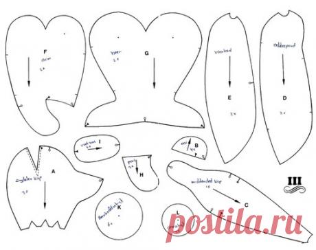 Мишки в винтажном стиле