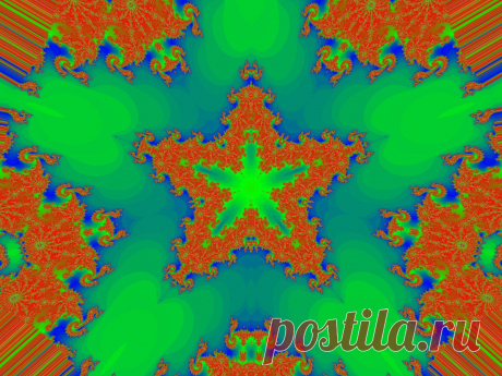 Colored Fractal Star  Free Stock Photo HD - Public Domain Pictures