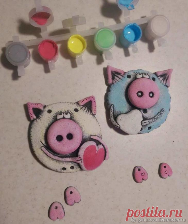 Лепим вместе с детьми поросят-веселят