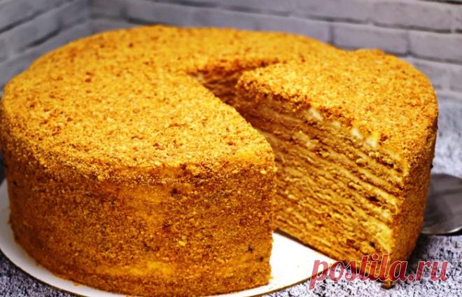 Медовик по маминому рецепту. Вкуснее рецепта не пробовала