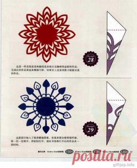 Красивые снежинки из бумаги