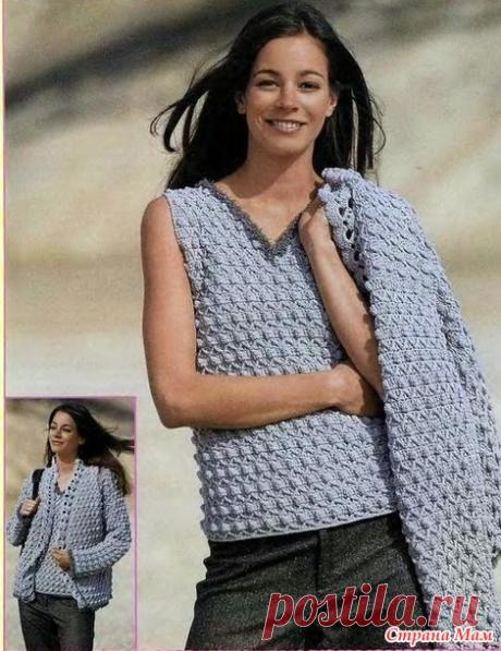 Двойка крючком. - ВЯЗАНАЯ МОДА+ ДЛЯ НЕМОДЕЛЬНЫХ ДАМ - Страна Мам
