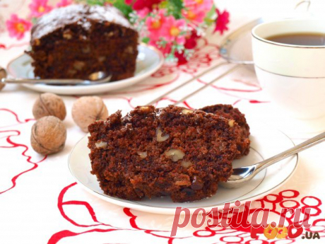 Постный шоколадный манник с изюмом и орехами - Кулинарные рецепты на Food.ua
