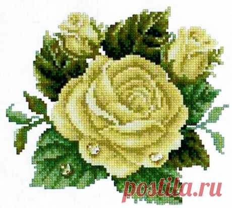 Схемы для вышивки: розы. Много. / Схемы / Бусинка