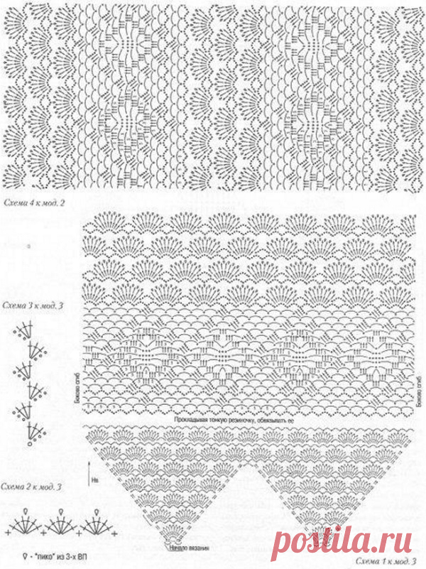 Модный топ крючком