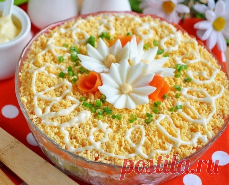 ​Слоёный салатик "Печёнкин"