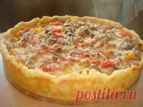 Открытый мясной пирог