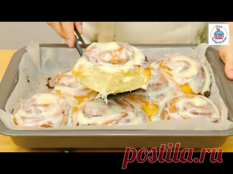 БУЛОЧКИ Синнабоны! Знаменитые булочки с корицей и кремом!