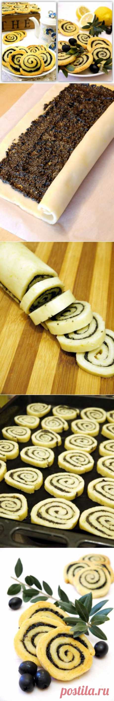 Biscotti al formaggio. Сырное печенье с маслинами и ароматом лимона.