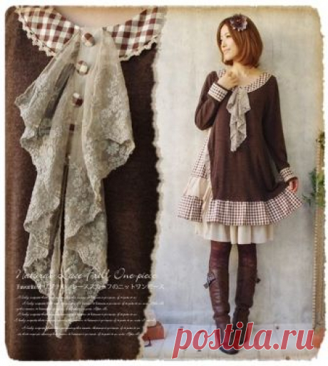 Mori Girl Tiered Dress, Kawaii Fashion Harajuku Style, Classic Lolita Boho Dress Mori Girl Dress, Kawaii Fashion, Harajuku Style, Classic Lolita Dress Boho Dress.

Luxurious tiered Mori dress in two rich and super fashionable colors: brown and blue. One size. Long sleeve. The whole image of the classic Lolita or Harajuku Gi...