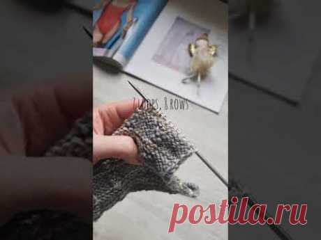 Стильная клетка на спицах🧶❤️knitting pattern.