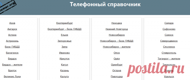 Телефонные базы СНГ