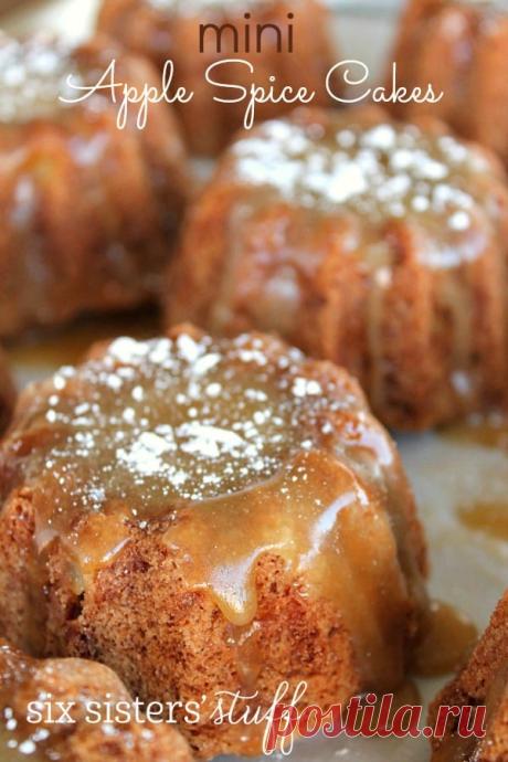 Mini Apple Spice Cakes These cute mini bundt cakes are perfect for your holiday party. They are easy to make and look elegant for your holiday dessert!