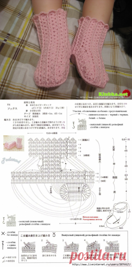 ПИНЕТКИ-САПОЖКИ КРЮЧКОМ.