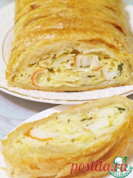 Сырный пирог с крабовыми палочками - Простые рецепты Овкусе.ру