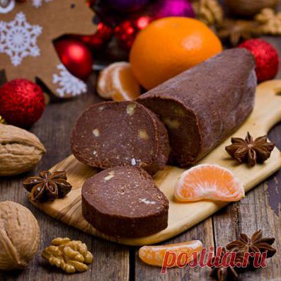 «Шоколадная» колбаса из пророщенного нута