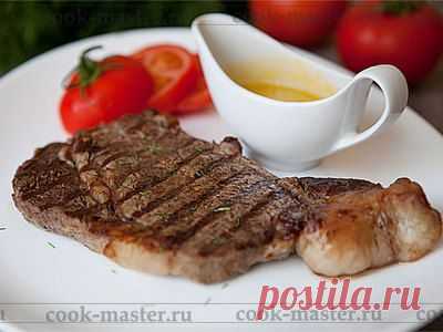 Рибай стейк с яичным соусом - рецепт приготовления с фото / COOK-MASTER.RU