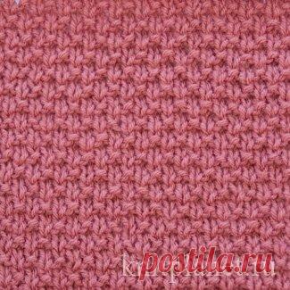 Планета Вязания | Простые узоры спицами: плотный узор мелкой вязки.