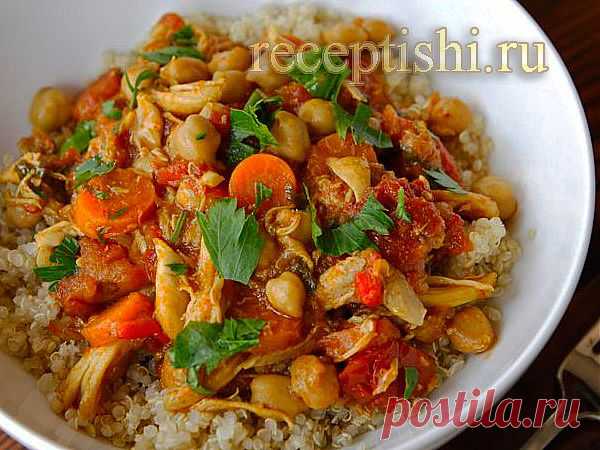 Курица с морковью и нутом | Кулинарные рецепты с фото на Рецептыши.ру