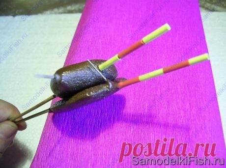 Самодельные плоские поплавки для ловли на течении