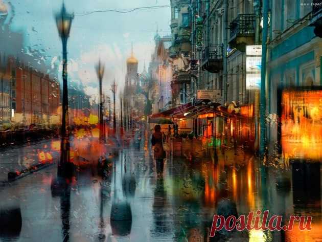 Дождь в Санкт-Петербурге, Россия