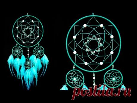 WOW !!! Very Easy Macrame Art Dreamcatcher || How to Make Wall Hanging || Nylon Thread Dream Catcher