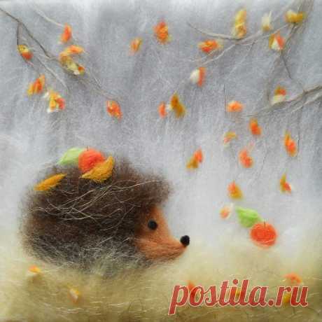 живопись шерстью