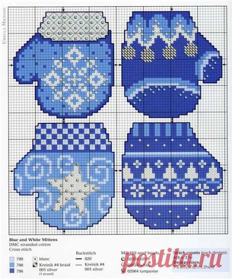 Новогодние схемы для вышивки — DIYIdeas