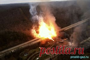 Аварию на газопроводе 