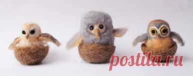 Мастер-класс по валянию совы из шерсти от Laura Lee Burch Studio