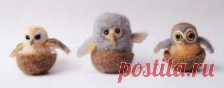 Мастер-класс по валянию совы из шерсти от Laura Lee Burch Studio