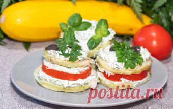 Закуска из кабачков с помидорами и сыром - TVCook - медиаплатформа МирТесен