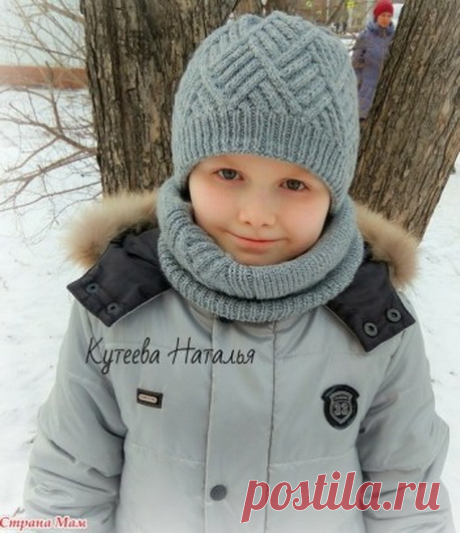 Кардиган + Шапочка и снуд спицами