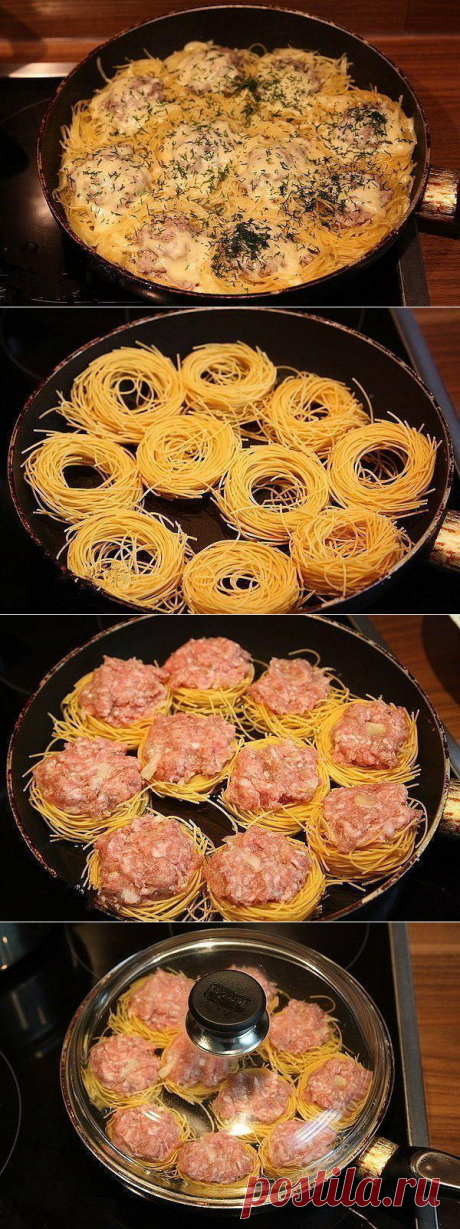 ГНЁЗДА - быстро, вкусно и очень просто. На завтрак просто незаменимый...