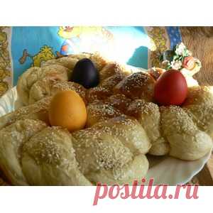 Пасхальный хлеб по-гречески