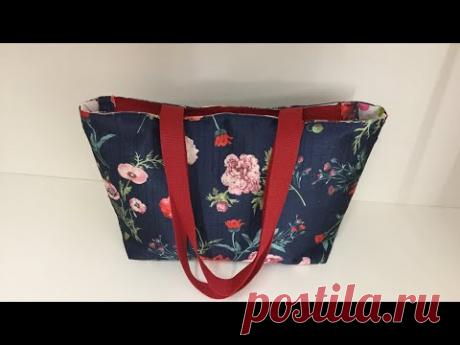 Coudre un sac Tote Bag avec fermeture éclair - Tuto Couture Madalena