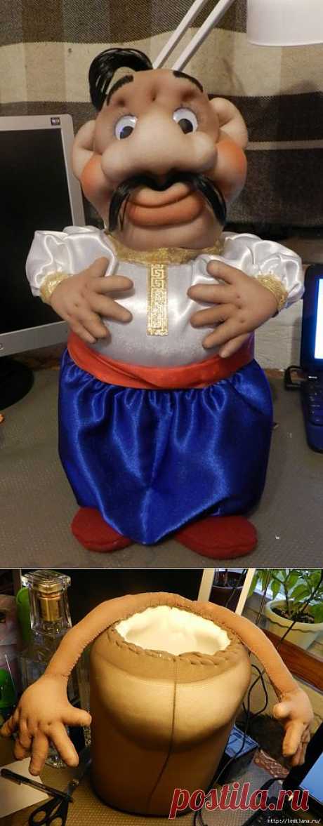 МИНИ-БАР &quot;ХОХОЛ&quot; - ЗАНАЧКА ДЛЯ БУТЫЛКИ.Мастер-класс от Юлии Лазаревой.