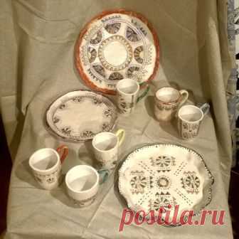 Plates and mugs#ceramics #clay #potter #glaze #глина#глазурь#керамика#кружка#тарелка