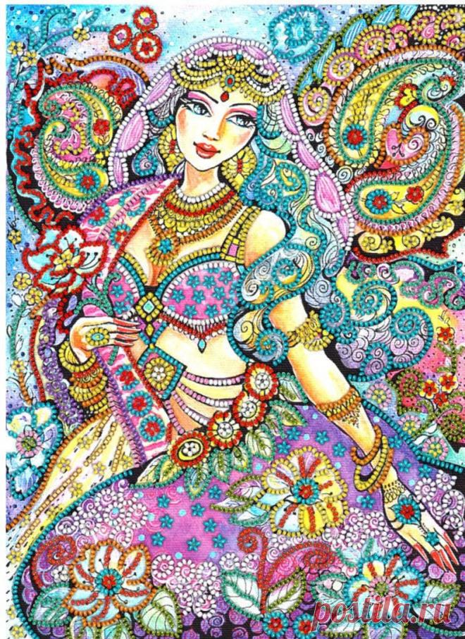 Leila kit de bordado con cuentas DIY patrón de bordado idea | Etsy