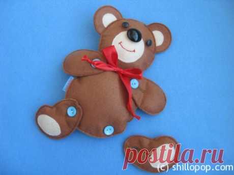 Игрушка-застежка Мишка.