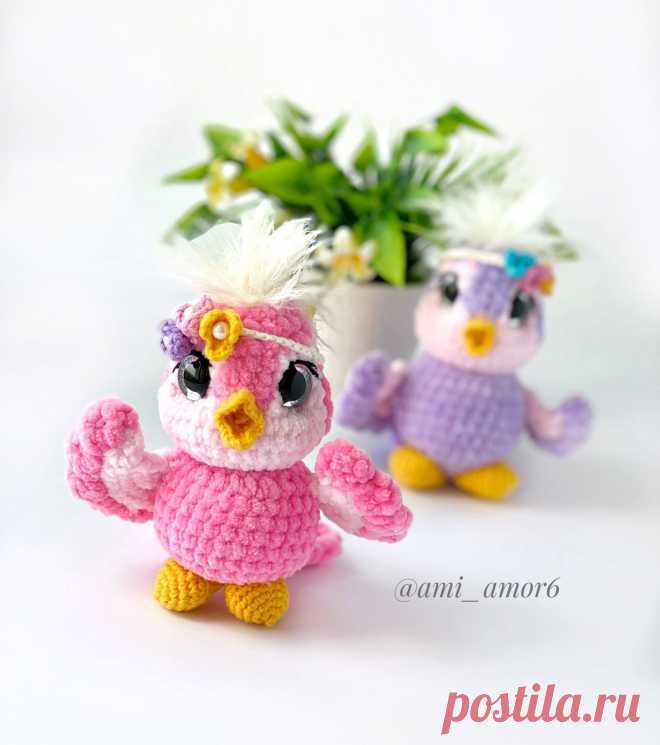 PDF Птичка крючком. FREE crochet pattern; Аmigurumi bird patterns. Амигуруми схемы и описания на русском. Вязаные игрушки и поделки своими руками #amimore - плюшевая птица, птенец, птенчик, маленькая птичка из плюшевой пряжи.