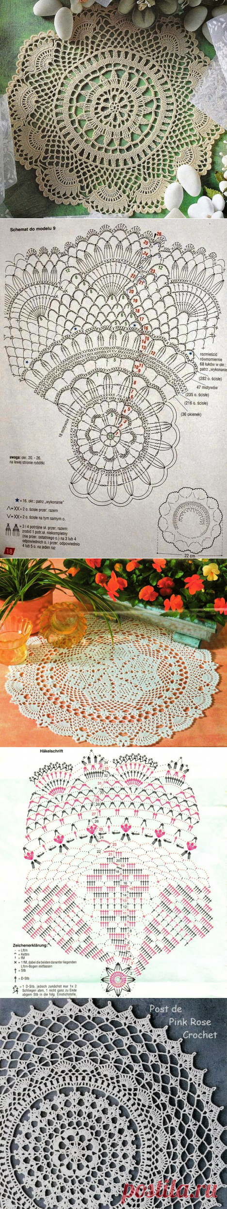 ИНТЕРЕСНЫЕ АЖУРНЫЕ САЛФЕТКИ.