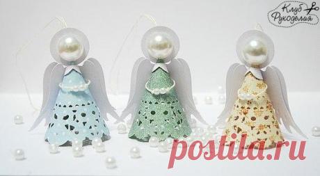 Ангелочек из бумаги на елочку 👼❄ / Интересное в IT
